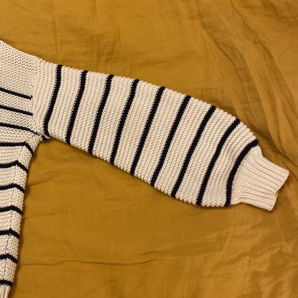 Alex Mill Button-Back Crewneck Sweater in Stripe - Picture 6 of 11